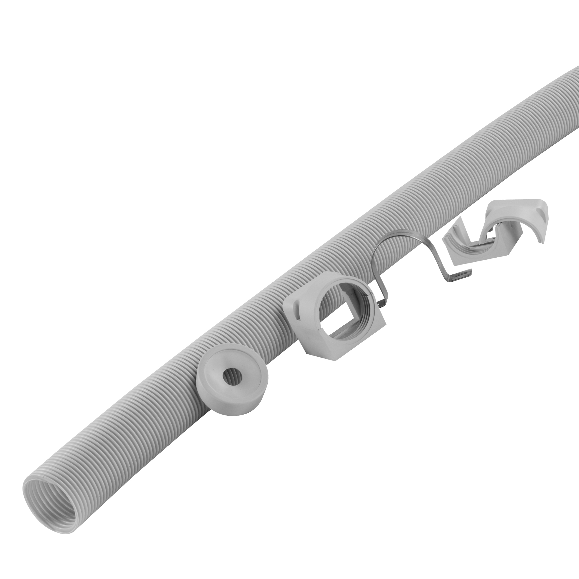 Flexible trunking piece - white